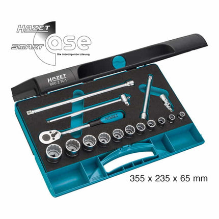 Juego de llaves de vaso HAZET 880ZN-1 16 piezas 3/8 ″ ( 8000466978 )