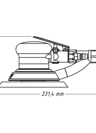 Lijadora excéntrica de aire comprimido HAZET 9033-2 150 mm (4000898934)