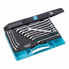 Set di chiavi ad anello a cricchetto HAZET 606N/12 12 pezzi larghezze delle chiavi 8-19 mm ( 8000464543 )