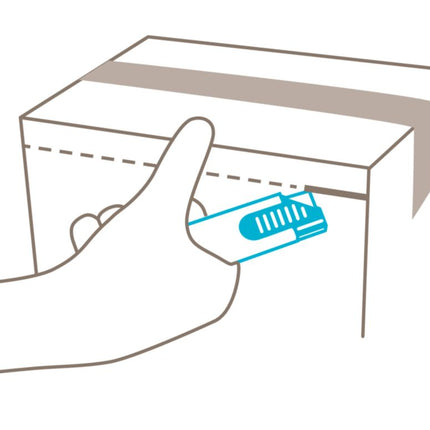 MARTOR Couteau de sécurité SECUNORM HANDY no. 444 L. 100 mm l. 7,8 mm H. 25,5 mm ( 4000817780 )