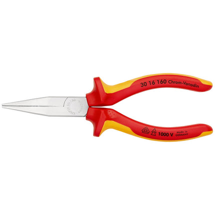 Alicates de punta larga KNIPEX longitud total 160 mm forma 1 ( 4000810279 )