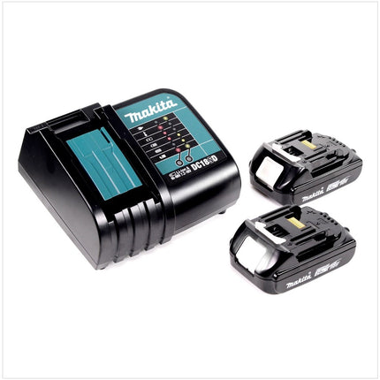 Makita DHP 482 SAE Akku Schlagbohrschrauber 18 V 62 Nm + 2x Akku 2,0 Ah + Ladegerät + Koffer - Toolbrothers