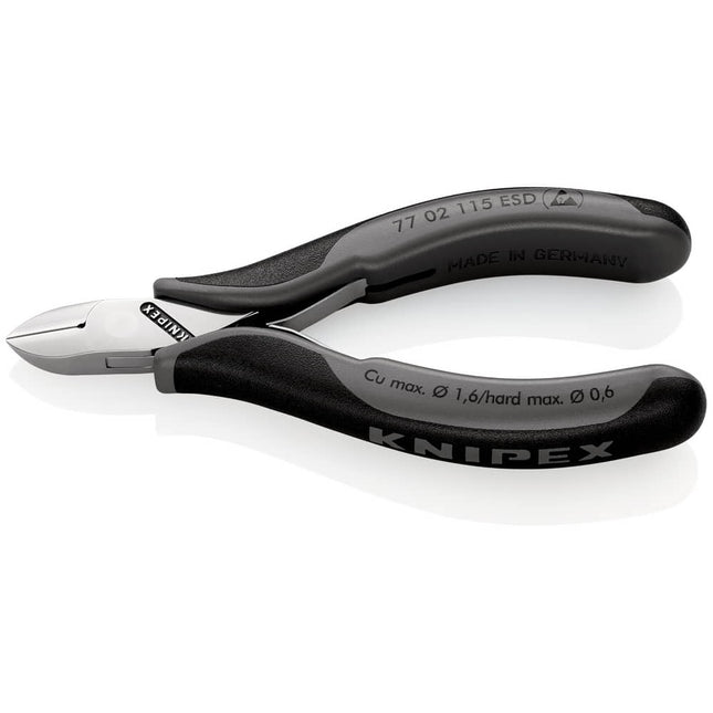 Frese diagonali KNIPEX Electronics lunghezza 115 mm forma 0 ( 4000810745 )