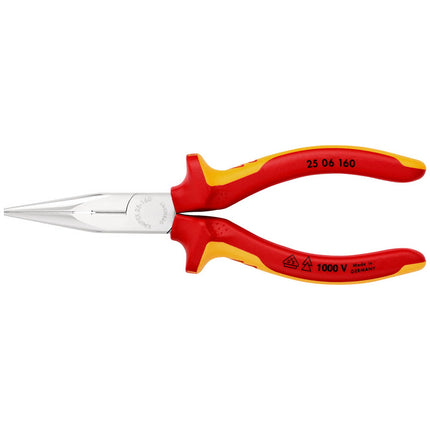 KNIPEX Szczypce okrągłe DIN ISO 5745 Długość 160 mm płaskie/okrągłe proste ( 4000810325 )
