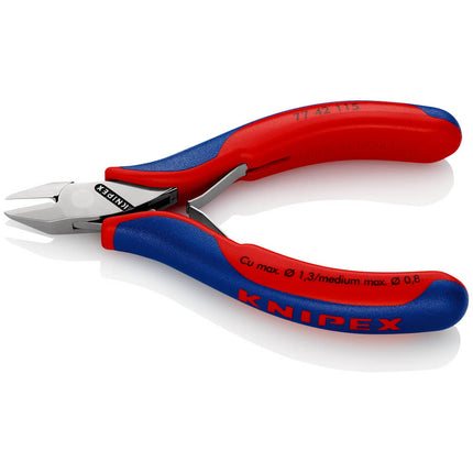 KNIPEX Electronics diagonal cutters length 115 mm shape 4 ( 4000810742 )