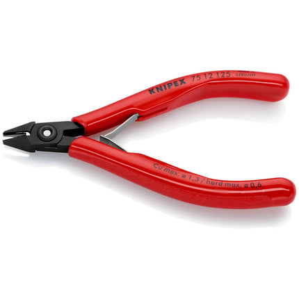 KNIPEX Electronics diagonal cutters length 125 mm shape 1 ( 4000810500 )