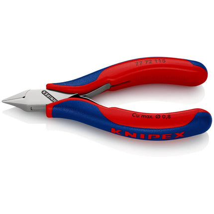 KNIPEX Electronics diagonal cutters length 115 mm shape 4 ( 4000810743 )