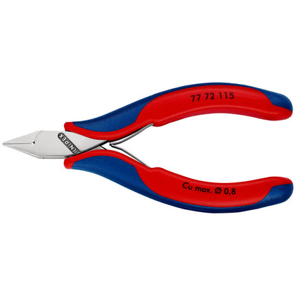 KNIPEX Electronics diagonal cutters length 115 mm shape 4 ( 4000810743 )