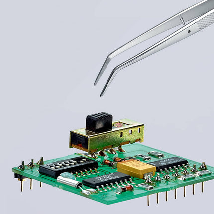 KNIPEX precision tweezers length 155 mm 45° angled ( 4000794716 )