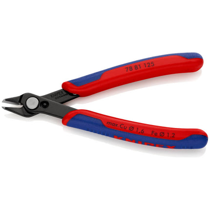 KNIPEX Electronics diagonal cutters Super-Knips(R) length 125 mm shape 8 ( 4000810592 )