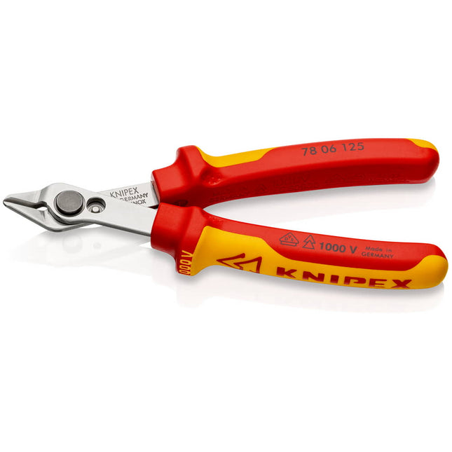 KNIPEX Electronic diagonal cutters Electronic Super-Knips(R) length 125 mm shape 0 ( 4000811090 )