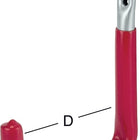 VORMANN wall hook U-shaped red rubber projection 250 mm ( 3000273045 )