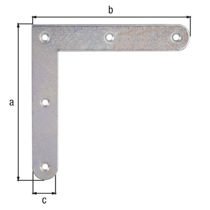 GAH corner bracket length 120 x 120 mm width 20 mm thickness 2 mm ( 8001514135 )