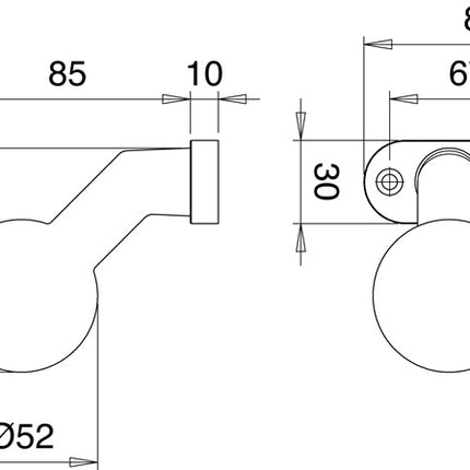 Gałka drzwiowa EDI 1388/0000 Materiał aluminium F1 ( 3000200013 )