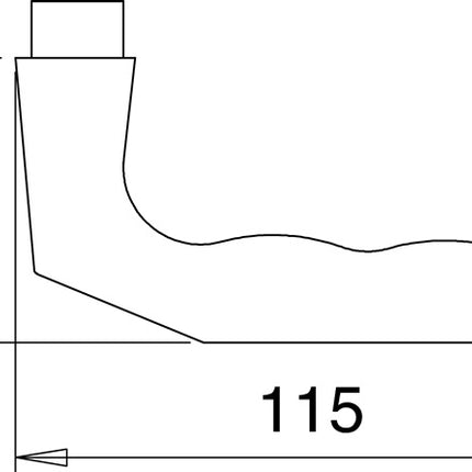 EDI coppia di maniglie a leva 125Z alluminio F1 ( 3000200004 )