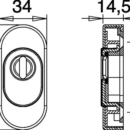 Chiave EDI 0815/0000 acciaio inox EST ( 3000252722 )