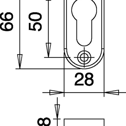 EDI Rosace de clé 3393/0000 Aluminium F1 ( 3000200014 )