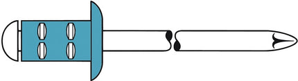 Remache ciego GESIPA Vástago de remache PolyGrip(R) d x l 3,2 x 8 mm ( 4000813785 )