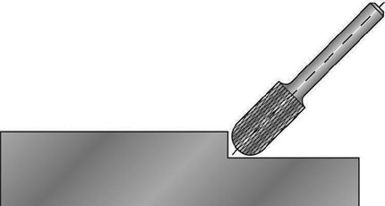 Fresa RUKO WRC Ø 12 mm lunghezza testa 25 mm gambo Ø 6 mm ( 4000602819 )