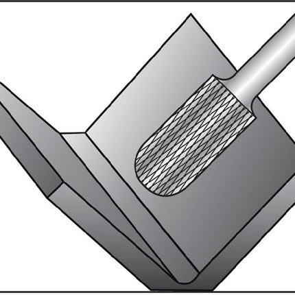 Fresa RUKO WRC Ø 12 mm lunghezza testa 25 mm gambo Ø 6 mm ( 4000602819 )