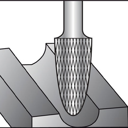 Punte RUKO RBF Ø 6 mm Lunghezza testa 18 mm Gambo Ø 6 mm ( 4000602853 )