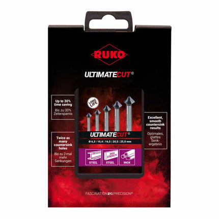 RUKO Countersink set DIN 335 90 ° ULTIMATECUT 6.3-25.0 mm ( 8000422540 )
