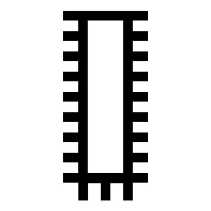 Plik warsztatowy PFERD DIN 7261 długość 250 mm przekrój 25 x 6 mm ( 4000840174 )