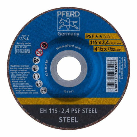 PFERD cutting disc PSF STEEL D125x2.4mm cranked ( 4000841283 )