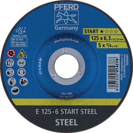 PFERD STEEL BOX grinding disc DxS7.2mm ( 4000844217 )