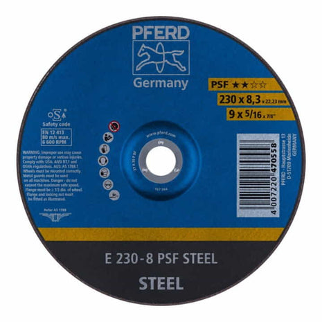 PFERD Schruppscheibe PSF STEEL D230xS8,3mm ( 4000842661 )