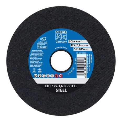 PFERD cutting disc SG STEEL D125x1.6mm straight ( 4000841353 )