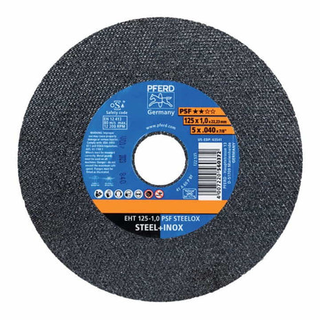 PFERD cutting disc PSF STEELOX D125x1mm straight ( 4000842610 )