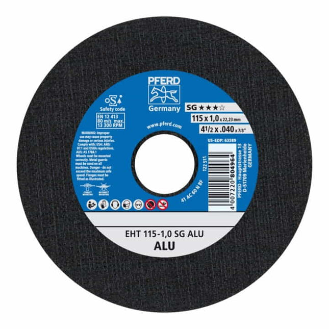 Disco de corte PFERD SG ALU D125x1,6mm recto ( 4000843079 )