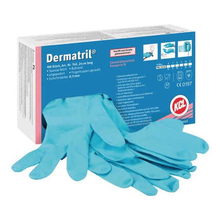 HONEYWELL disposable gloves Dermatril 740 size 11 blue ( 4000371739 )