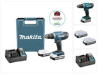 Makita DF 488 D002 taladro atornillador inalámbrico 18 V 42 Nm serie G + 2x baterías 1,5 Ah + cargador + maletín