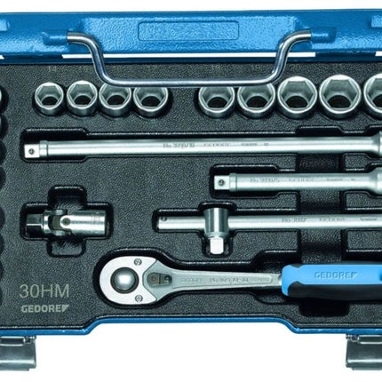 GEDORE socket spanner set 30 HMU-10 22-piece 3/8 ″ ( 4000770968 )