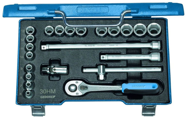 GEDORE socket spanner set 30 HMU-10 22-piece 3/8 ″ ( 4000770968 )