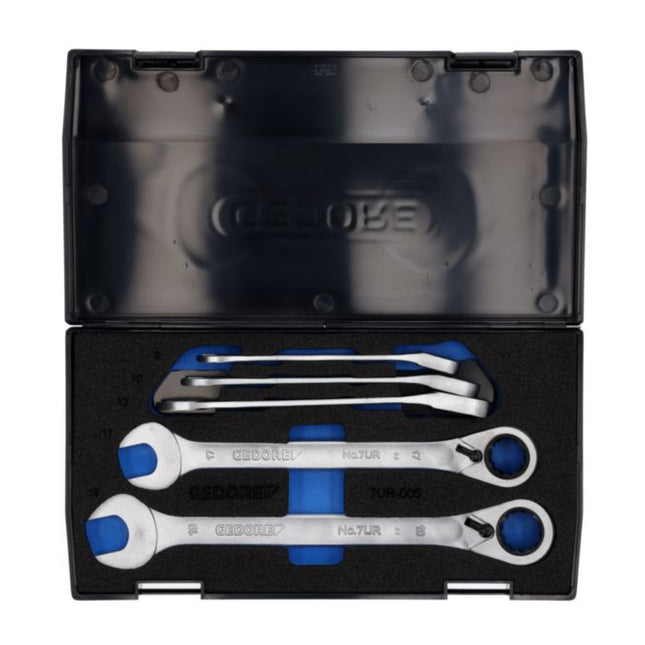Juego de llaves de carraca GEDORE 7 UR-005 5 piezas ancho de llave 8-19 mm ( 4000880491 )