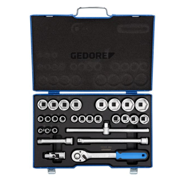 GEDORE socket spanner set 19 VMU-10 28-piece 1/2 ″ ( 4000880520 )