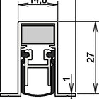 Guarnizione per porta ATHMER Schall-Ex(R) DUO L-15/28 OS 1-404 2 lati lunghezza 708 mm ( 3327023035 )
