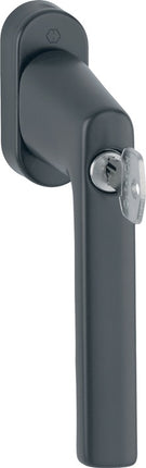 HOPPE window handle Hamburg 0700LS/U26 100NM Aluminium F9714M black matt ( 3000203158 )