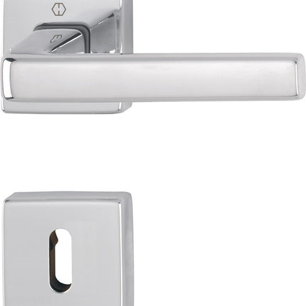 HOPPE set di rose Dublin 1124 / 843KV/843KVS Alluminio F249 ( 3000203138 )