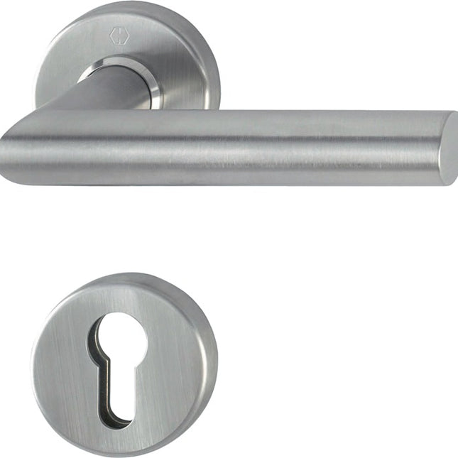 HOPPE Demi-garniture à rosette Amsterdam E1400Z/42/42S Acier inoxydable F69 ( 3000220053 )