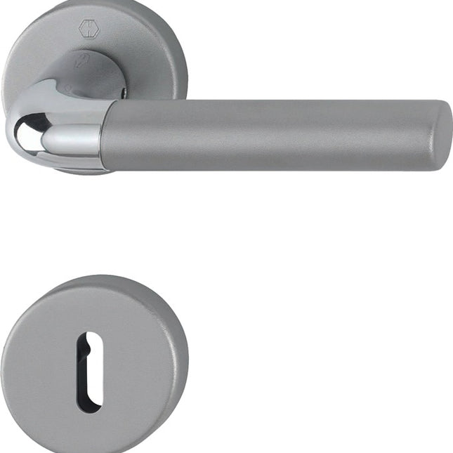 HOPPE Escutcheon set Bremen 1505/42KV/42KVS Aluminium F49/F9-2 ( 3000220010 )