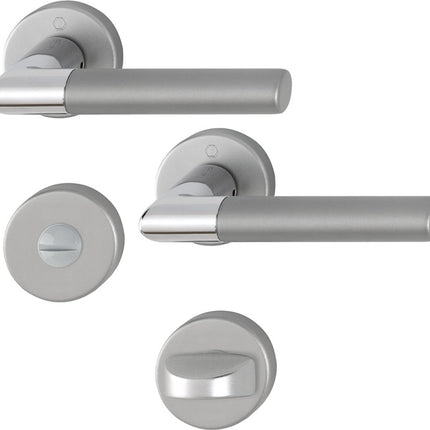 Juego de rosetas HOPPE Lecce 1405/42KV/42KVS aluminio F49/F9-2 ( 3000220015 )