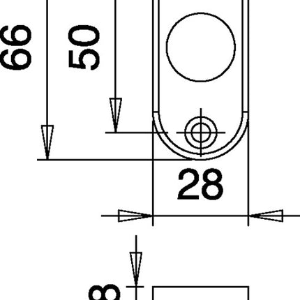 Juego de rosetas HOPPE Lecce 1405/42KV/42KVS aluminio F49/F9-2 ( 3000220015 )