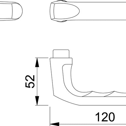 Par de manillas HOPPE London 113 Aluminio F4 ( 3000252066 )