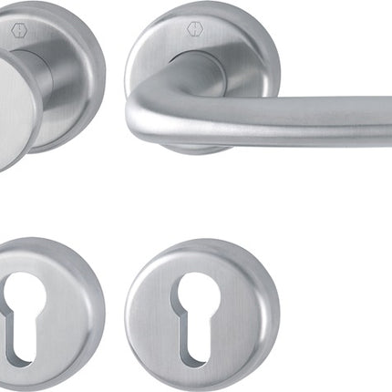 HOPPE set di rosette Cardiff E48/17KV/17KVS/1850Z in acciaio inox F69 ( 3000252139 )