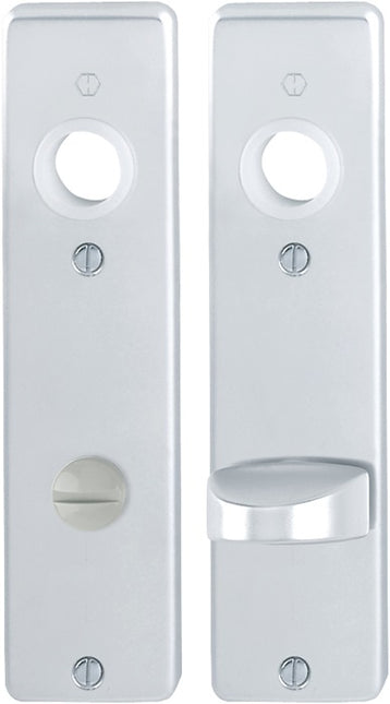 HOPPE coppia piastra posteriore corta 202KP alluminio F1 ( 3000252021 )