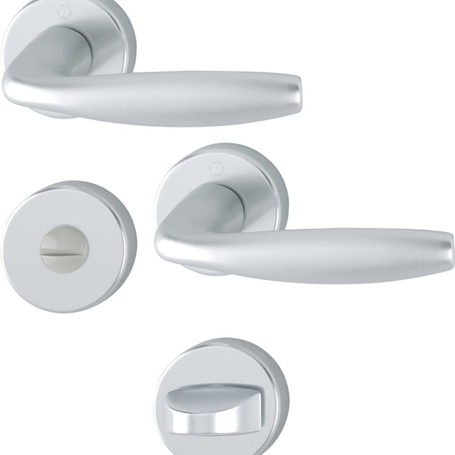 HOPPE rose set New York 1810/42KV/42KVS Aluminium F1 ( 3000203560 )